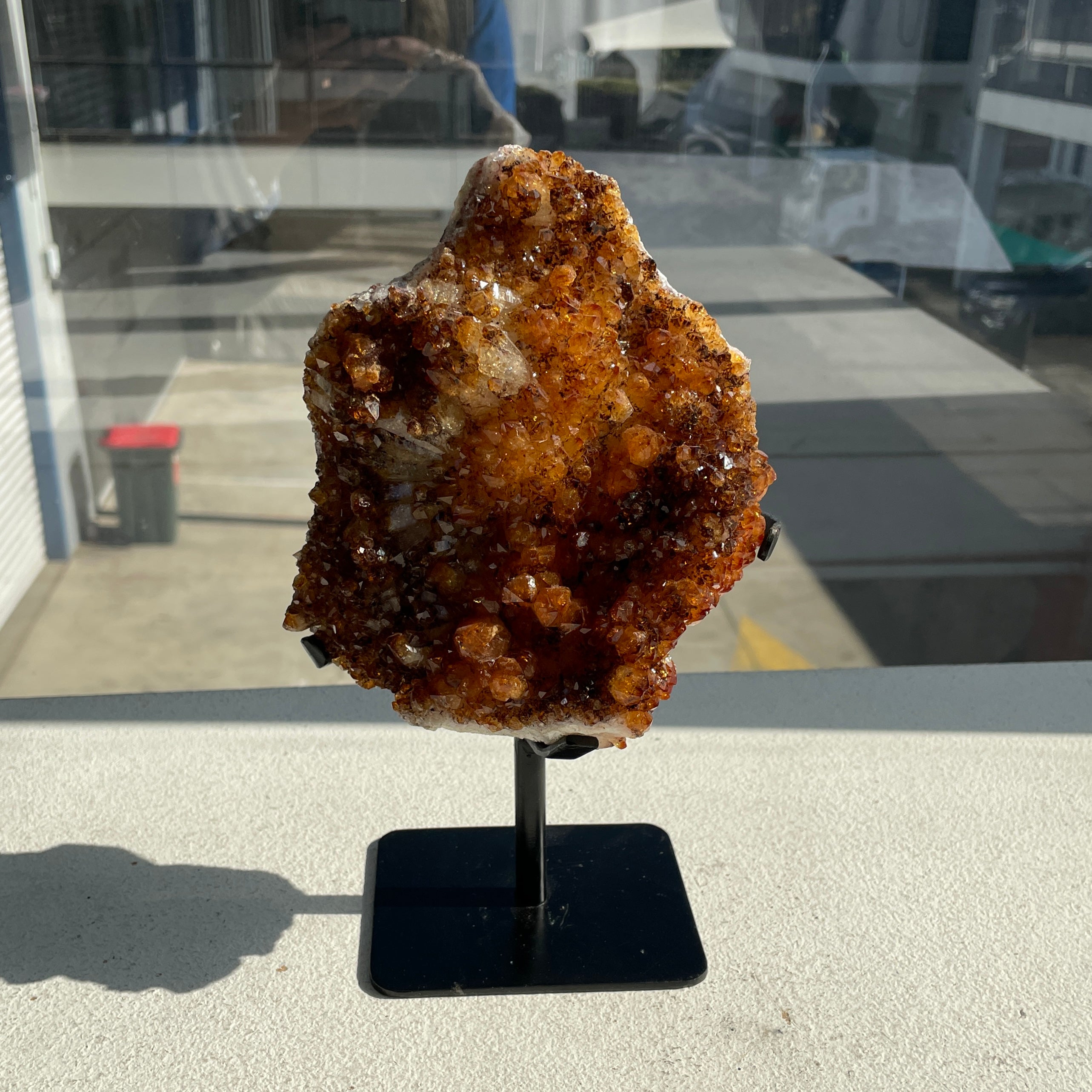 Citrine Cluster On Stand - 22 Citrine Cluster On Stand - 22